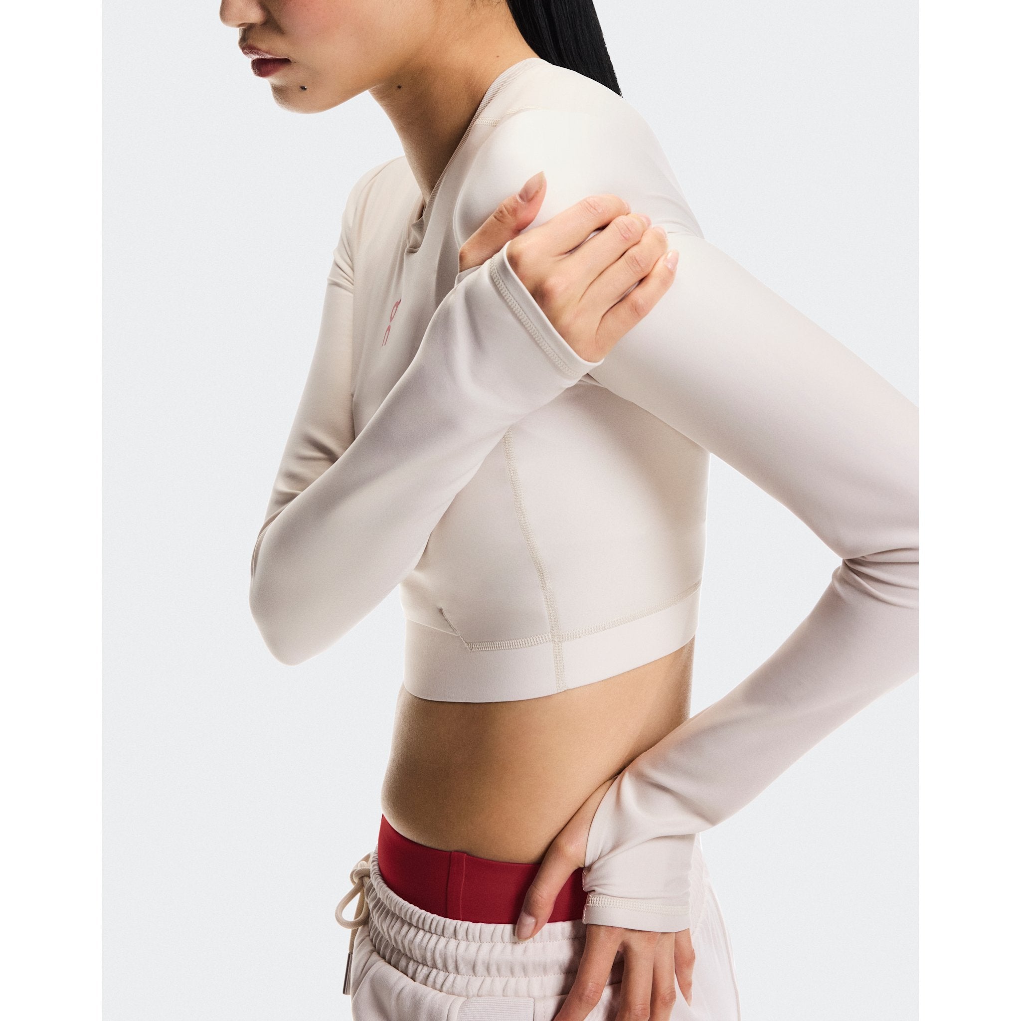 On Train Long Sleeve Crop Year of the Horse Pearl