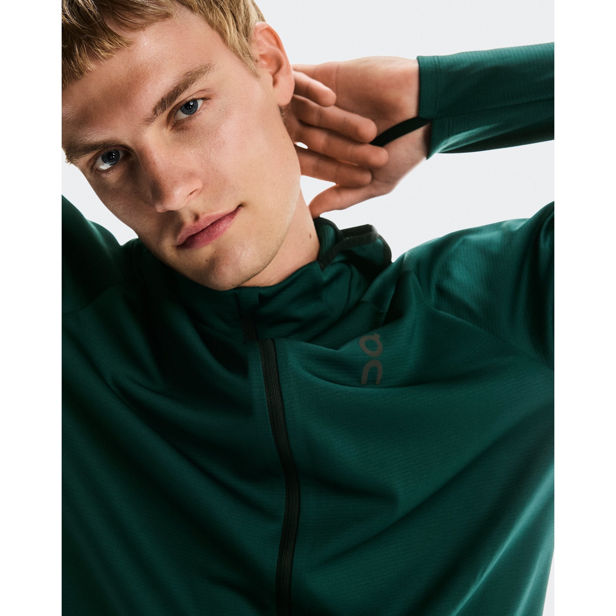 On Climate Zip Hoodie Spirulina