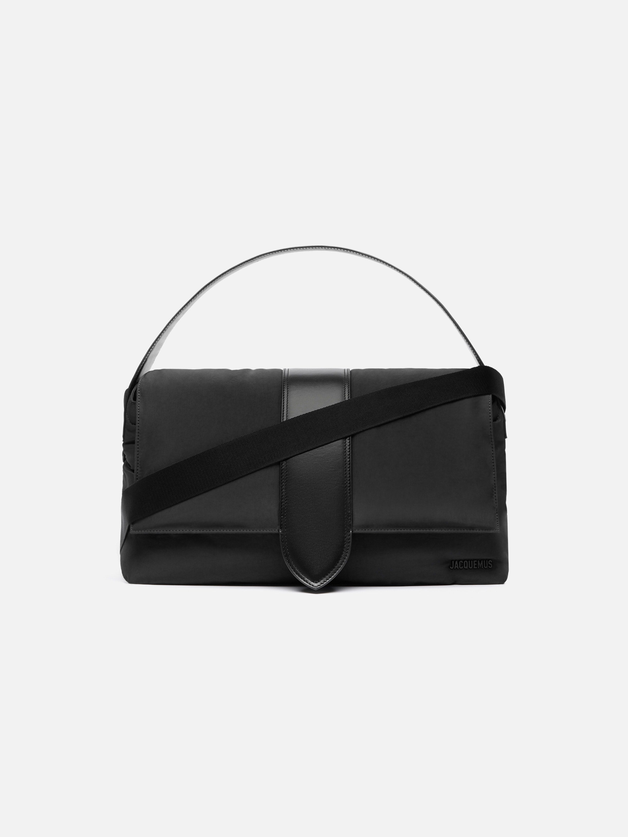 Jacquemus The Bambino Messenger Bag Soft Nylon Messenger Bag Black