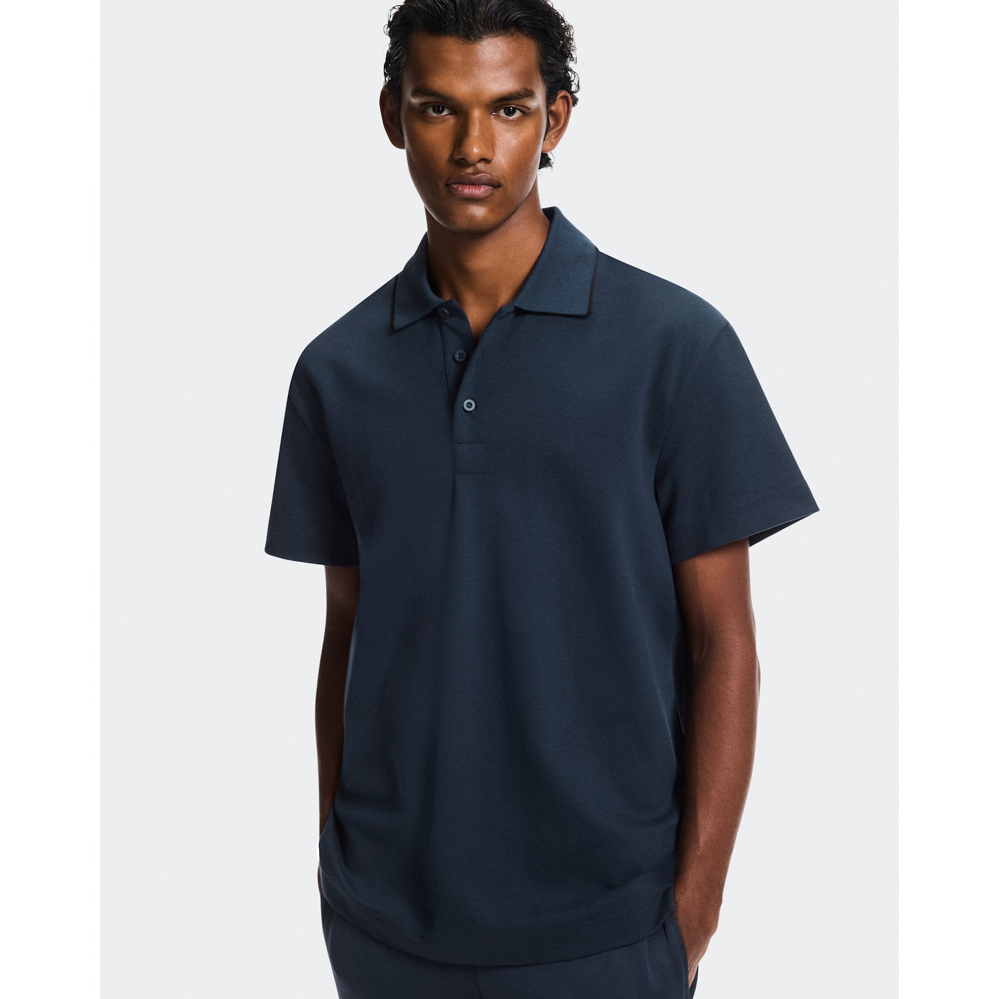 On Courtside Polo Midnight | Black