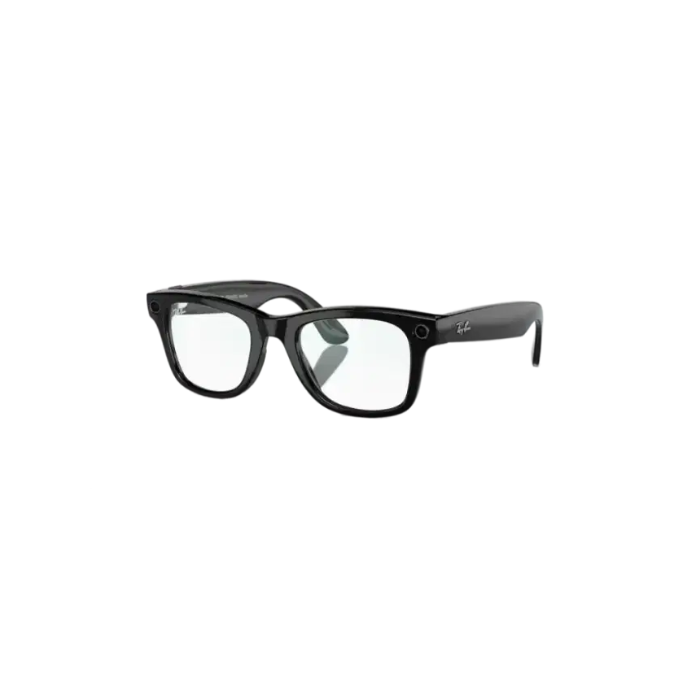 Ray Ban Meta Smart Glasses - Wayfarer Shiny Black Clear Lenses