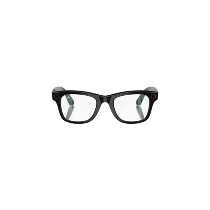 Ray Ban Meta Smart Glasses - Wayfarer Shiny Black Clear Lenses