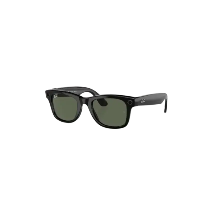 Ray Ban Meta Smart Glasses - Wayfarer Shiny Black G-15 Green Lenses