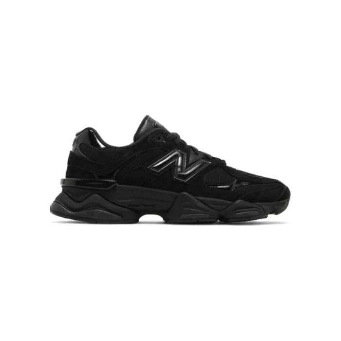 New Balance 9060 'Triple Black Suede Patent'