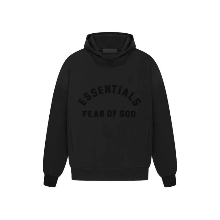 Essentials- Fear of God Arch Logo Hoodie "Jet Black"