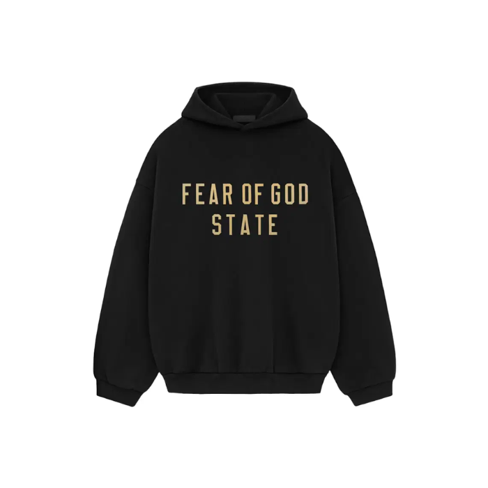 Essentials- Fear of God Fleece Hoodie "Black"