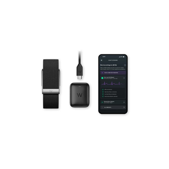 Whoop MG Superknit Luxe Obsidian with Titanium Band (12 Month Subscription Included)