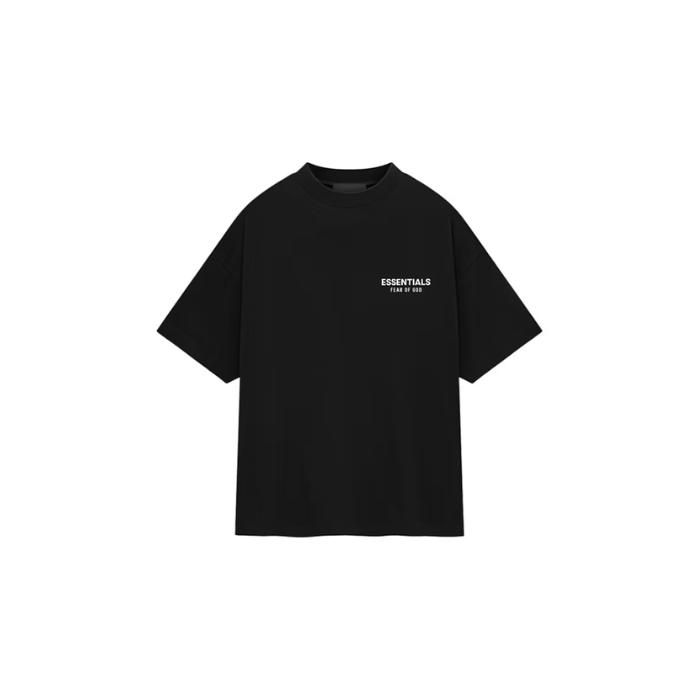 Essentials Jersey Crewneck Black T-Shirt