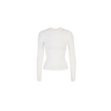 Skims Cotton Jersey Long Sleeve T-Shirt Marble
