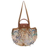 Longchamp Le Pliage Collection L Mesh bag Tobacco