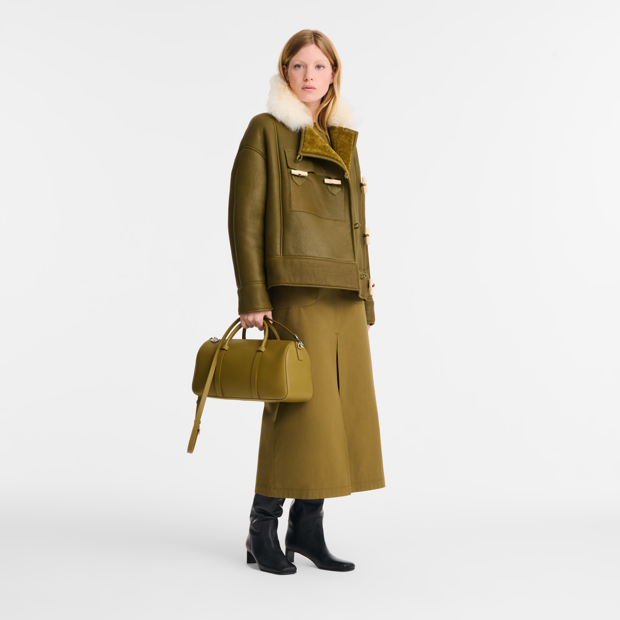 Longchamp Daylong L Handbag Olive