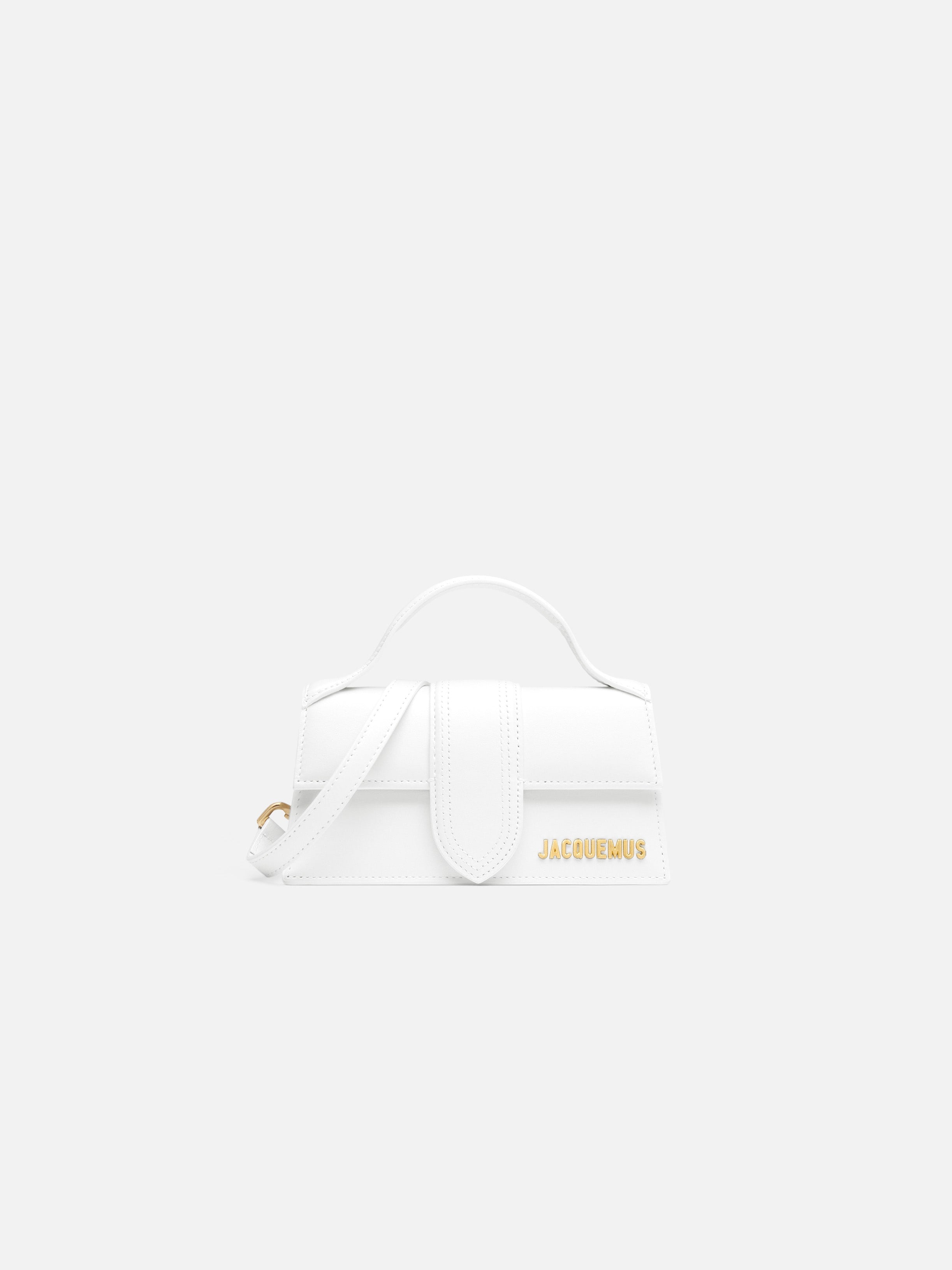 Jacquemus The Bambino Small Handbag With Adjustable Crossbody Strap White