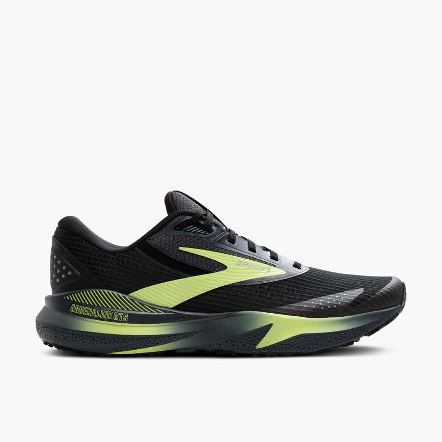 Brooks Adrenaline GTS 24 Weatherized Black/Ebony/New Yellow