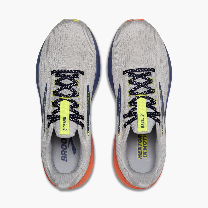 Brooks Revel 8 Quiet/Blue/Salmon