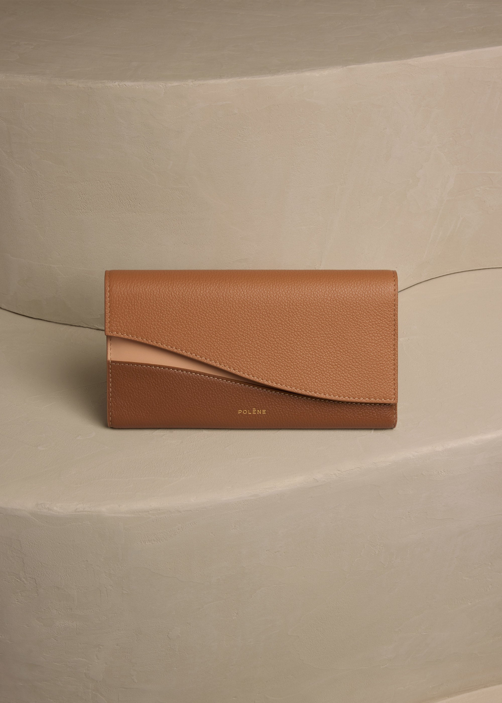Polene Sierra Wallet - Trio Camel