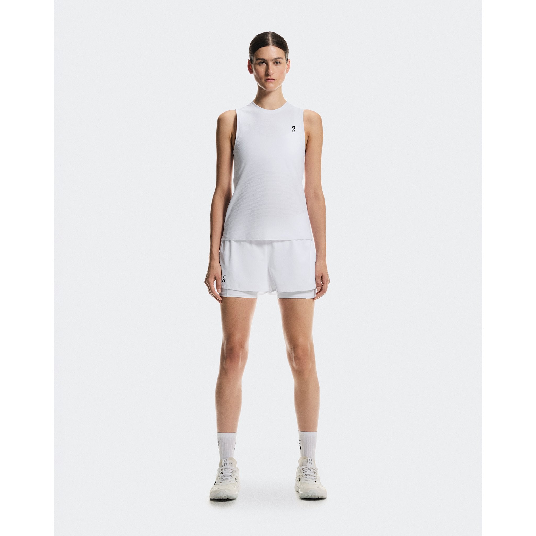 On 3" Court Shorts 2-in-1 White