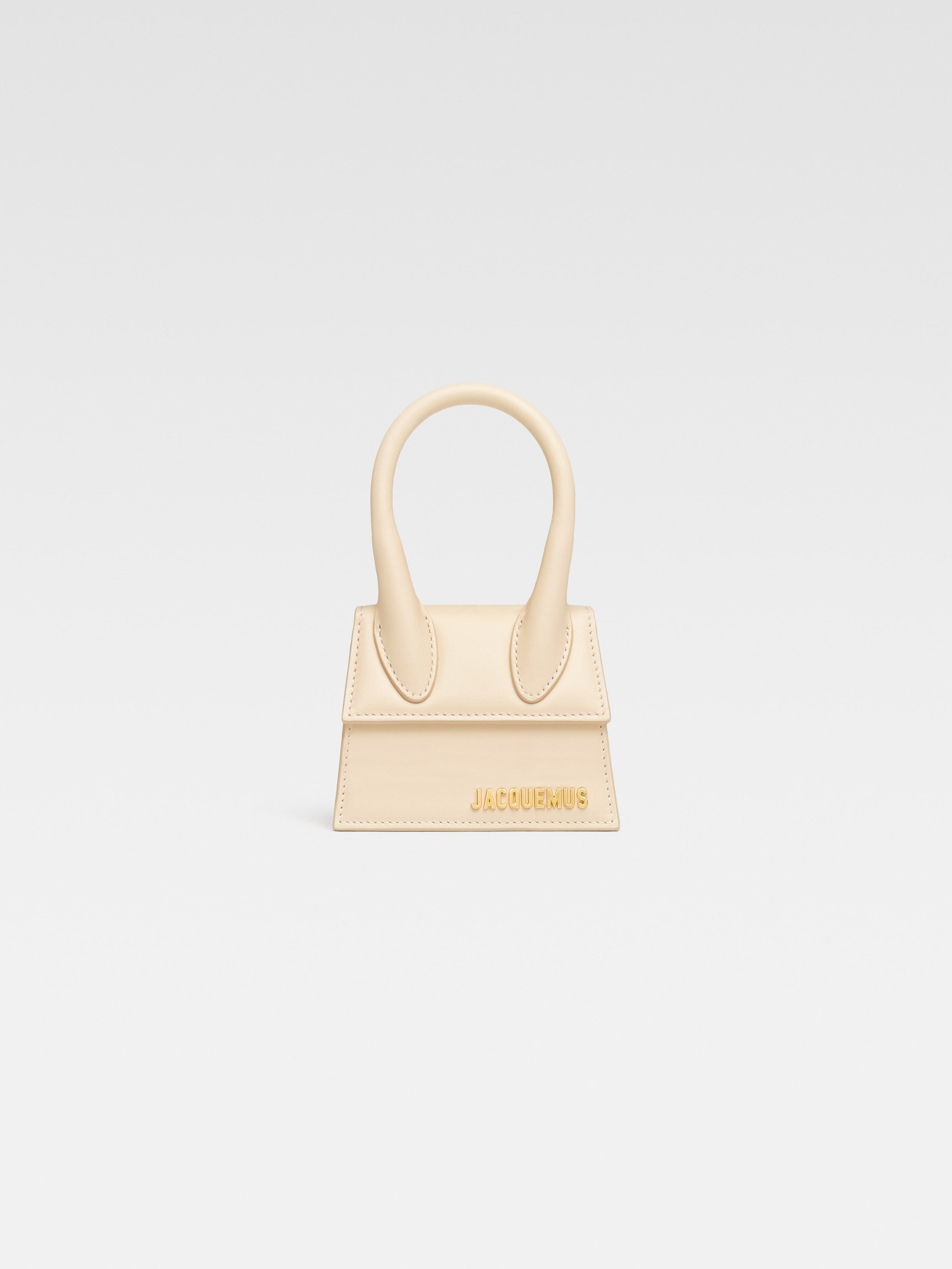 Jacquemus The Chiquito Smooth Leather Structured Bag Ivory