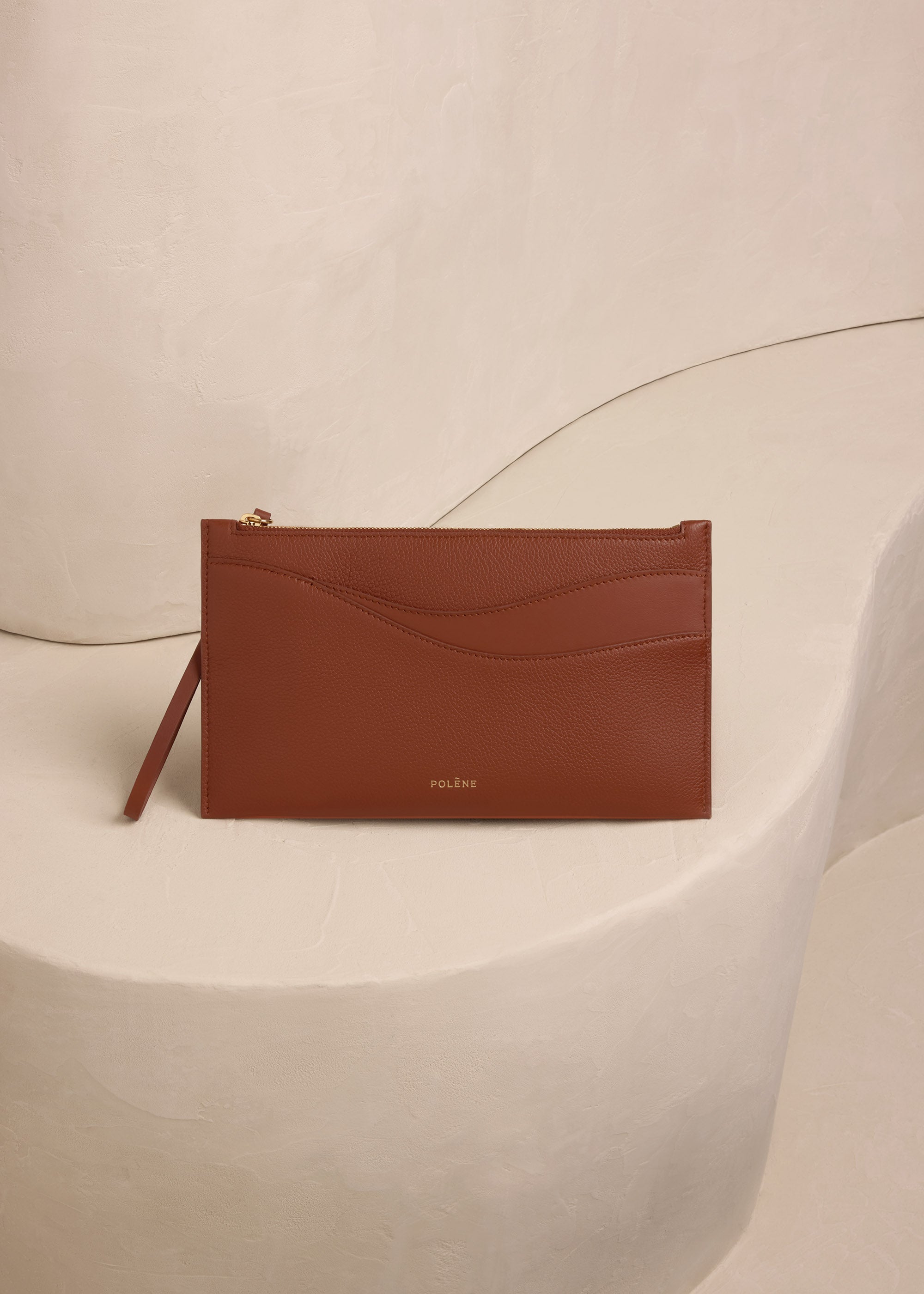 Polene Sierra Pouch - Duo Cognac