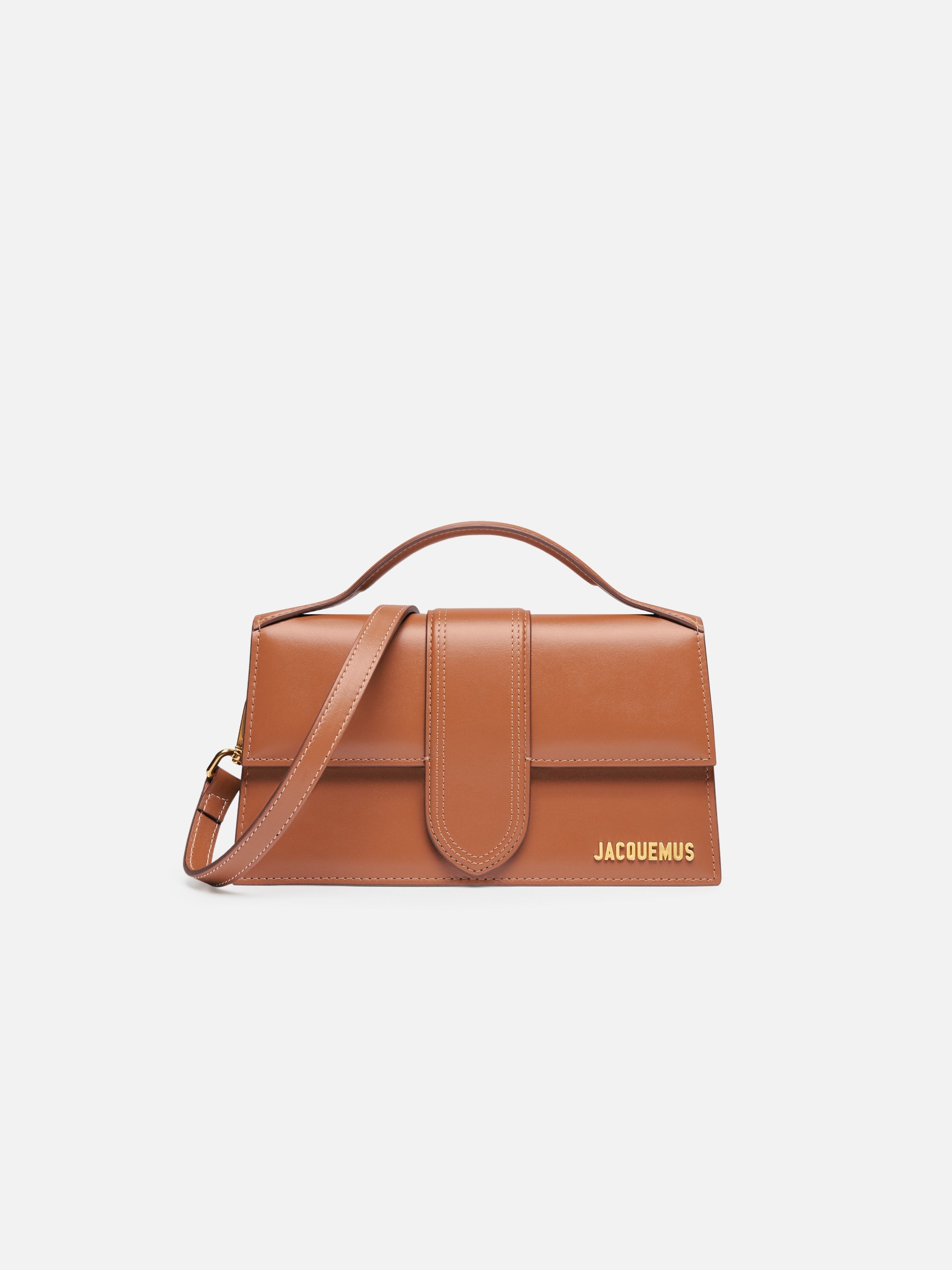 Jacquemus The Large Bambino Crossbody Flap Bag Light Brown