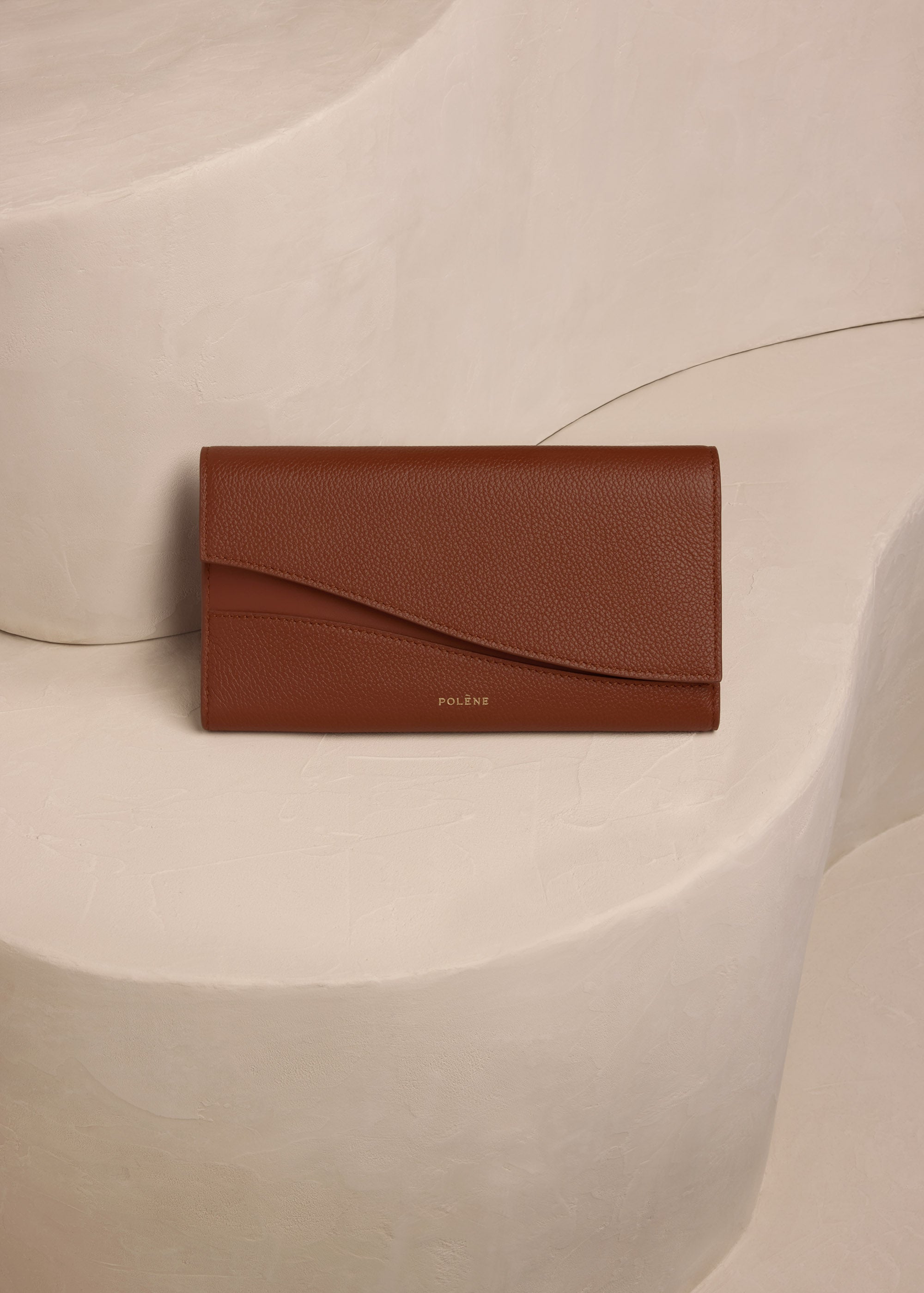 Polene Sierra Wallet - Duo Cognac