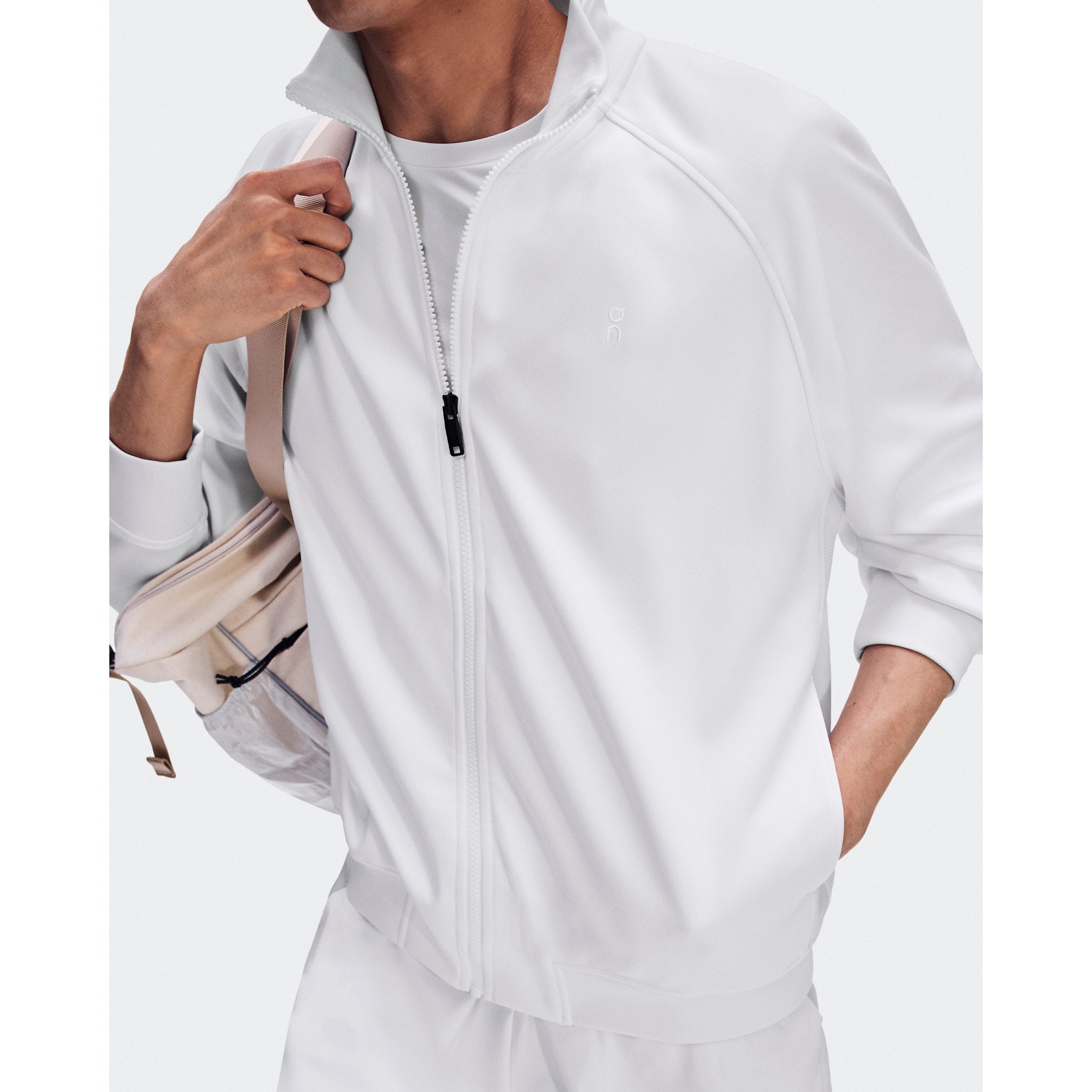 On Courtside Full Zip LDN White