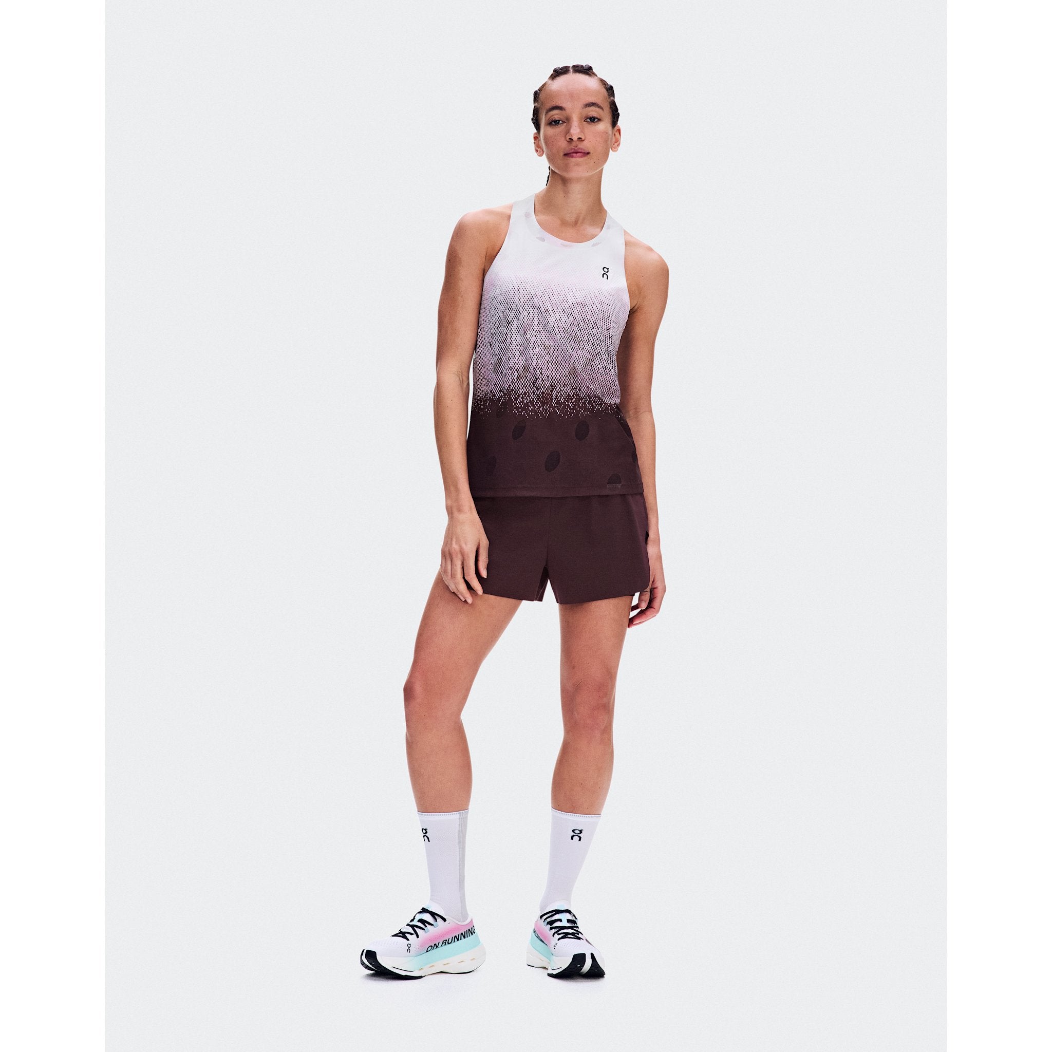 On Zero Tank Breathe Foxglove | White