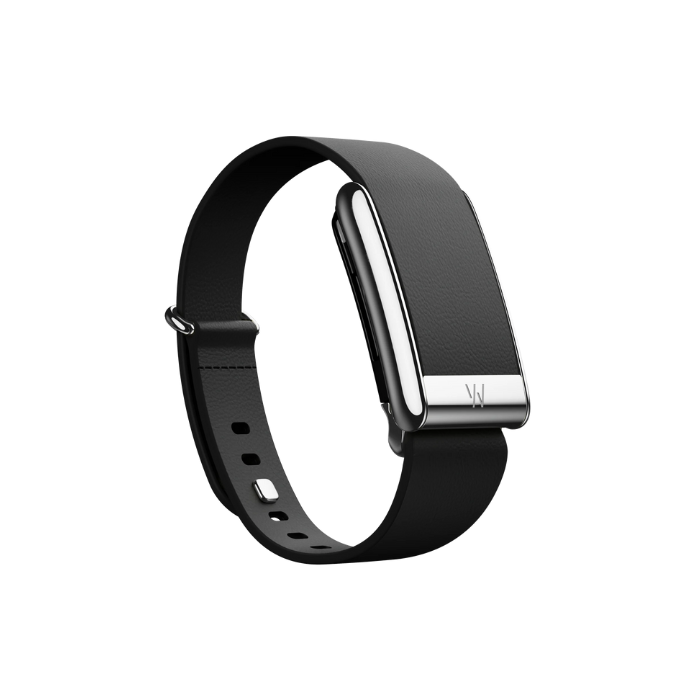 Whoop 5.0 Leatherluxe Tapered Black with Titanium Band (12 Month Subscription Included)
