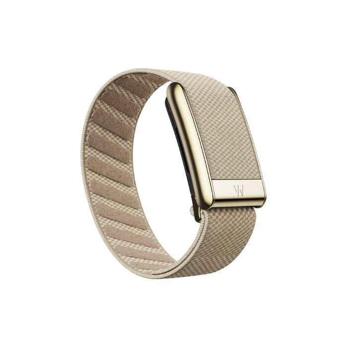 Whoop 5.0 Superknit Luxe Dune with Gold Band (Strap Only)
