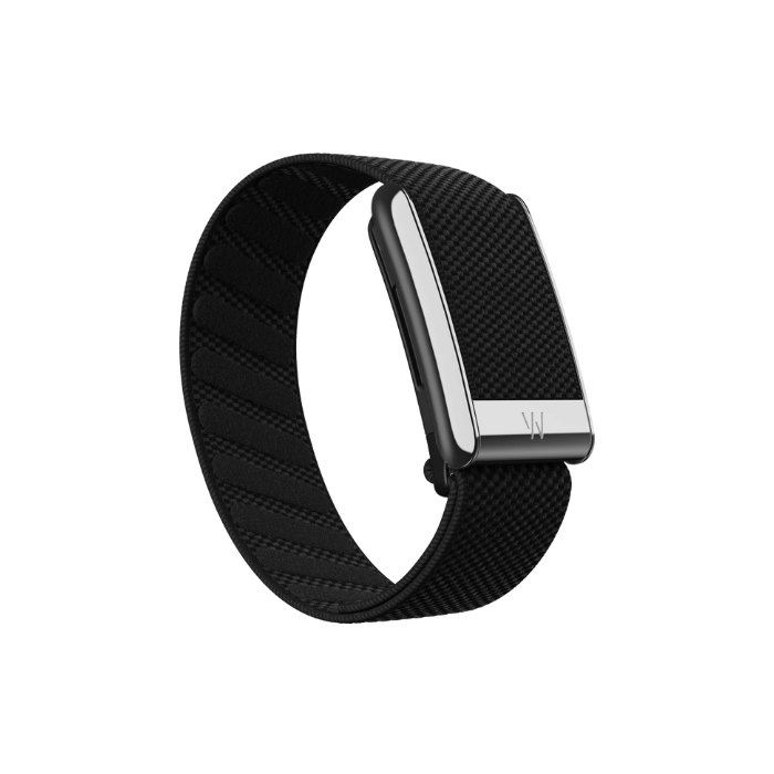 Whoop 5.0 Superknit Luxe Obsidian with Titanium Band (12 Month Subscription Included)