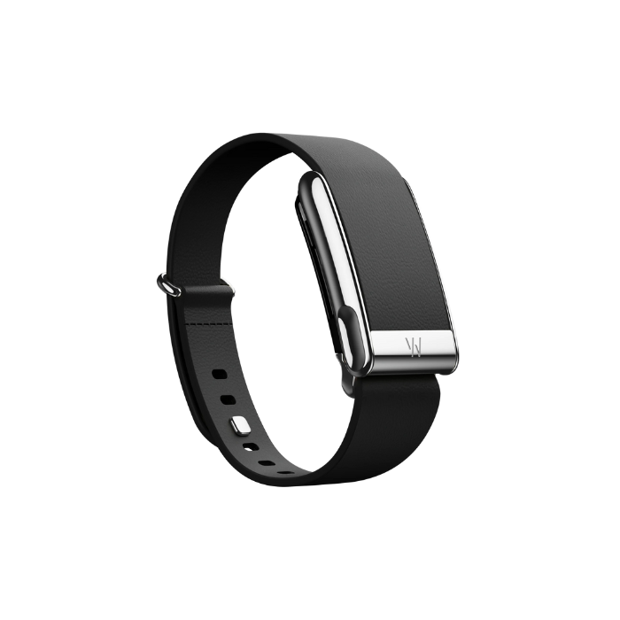Whoop MG Leatherluxe Tapered Black with Titanium Band (12 Month Subscription Included)