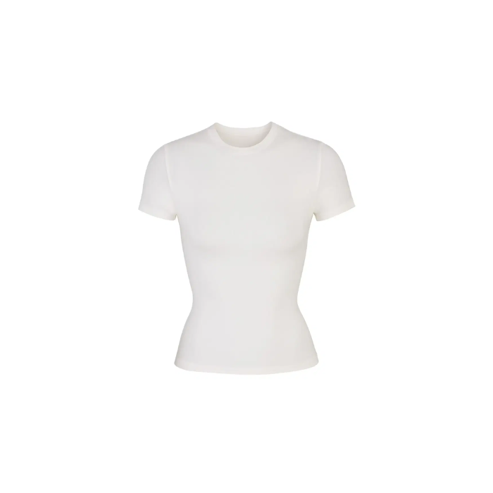 Skims Cotton Jersey T-shirt Marble