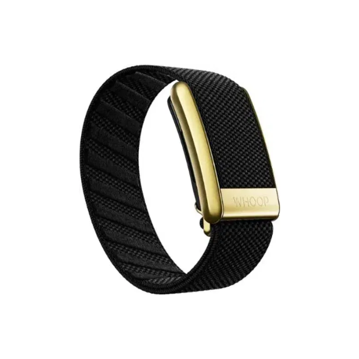 Whoop 4.0 Onyx With Gold Superknit Band