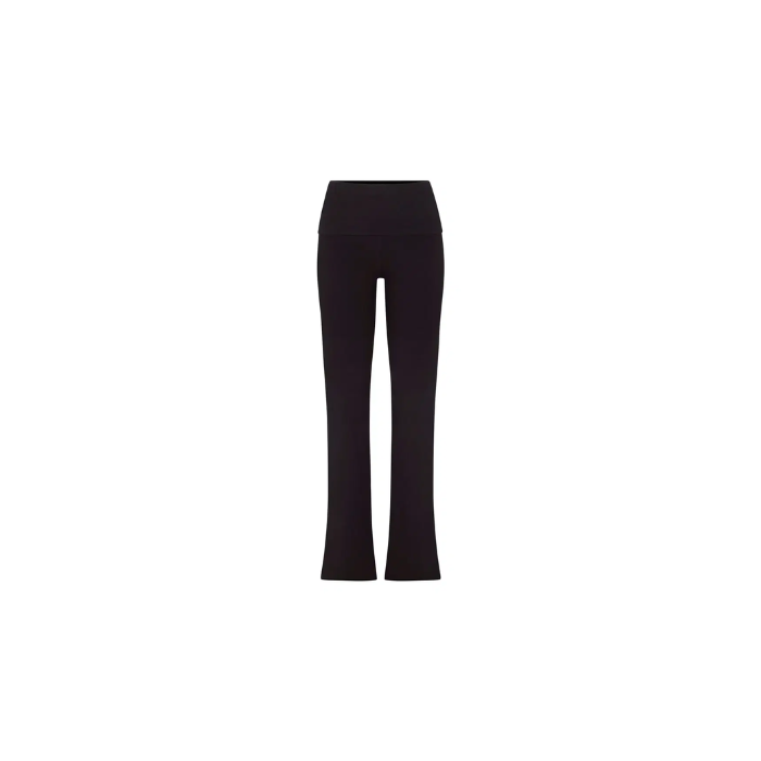 Skims Cotton Jersey Foldover Pant Soot