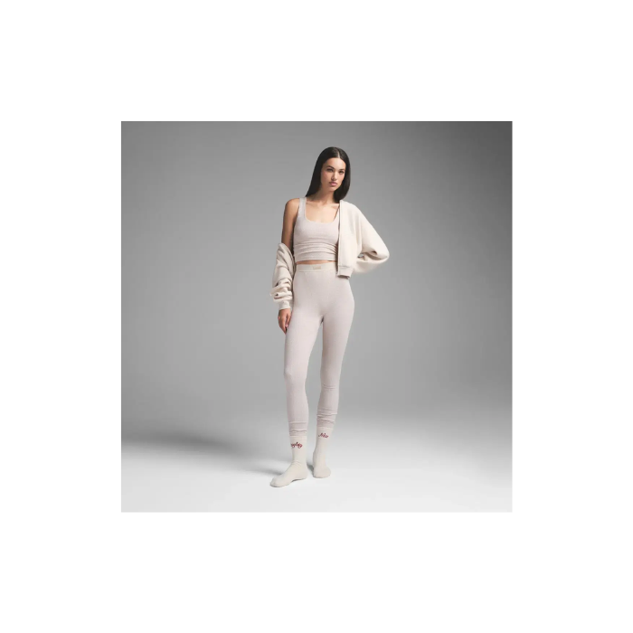 Skims Cotton Rib Legging Heather Oatmeal