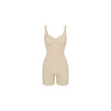 Skims Seamless Sculpt Mid Thigh Bodysuit Sand