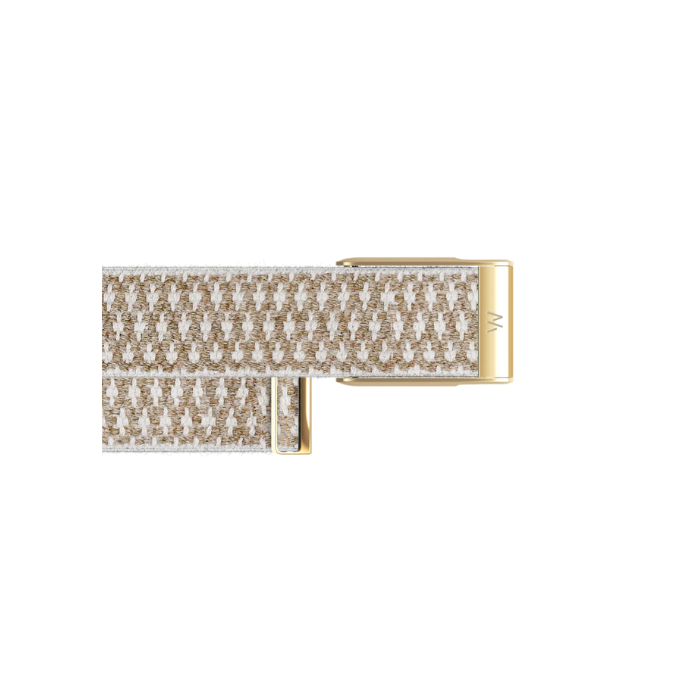 Whoop 5.0 Cloudknit Luxe Haze with Gold Band (12 Month Peak Subscription Included)