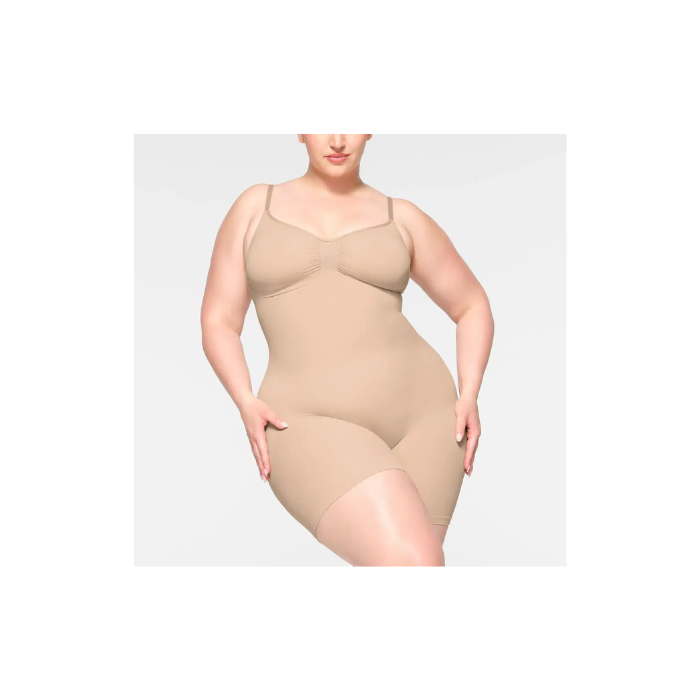 Skims Seamless Sculpt Mid Thigh Bodysuit Mica