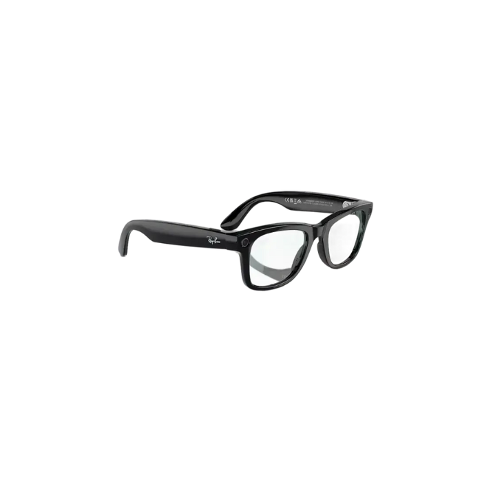 Ray Ban Meta Smart Glasses - Wayfarer Shiny Black Clear Lenses