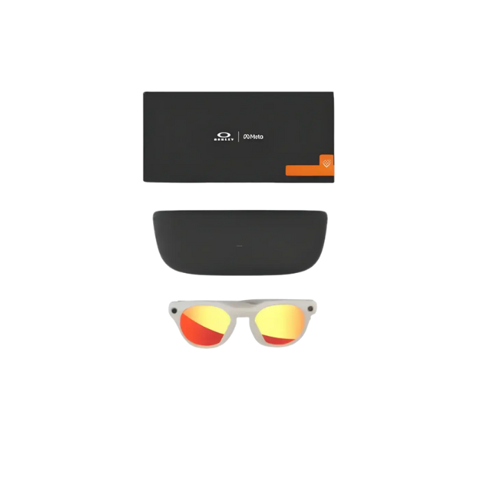 Meta x Oakley HSTN Glasses - Warm Grey/Prizm Ruby