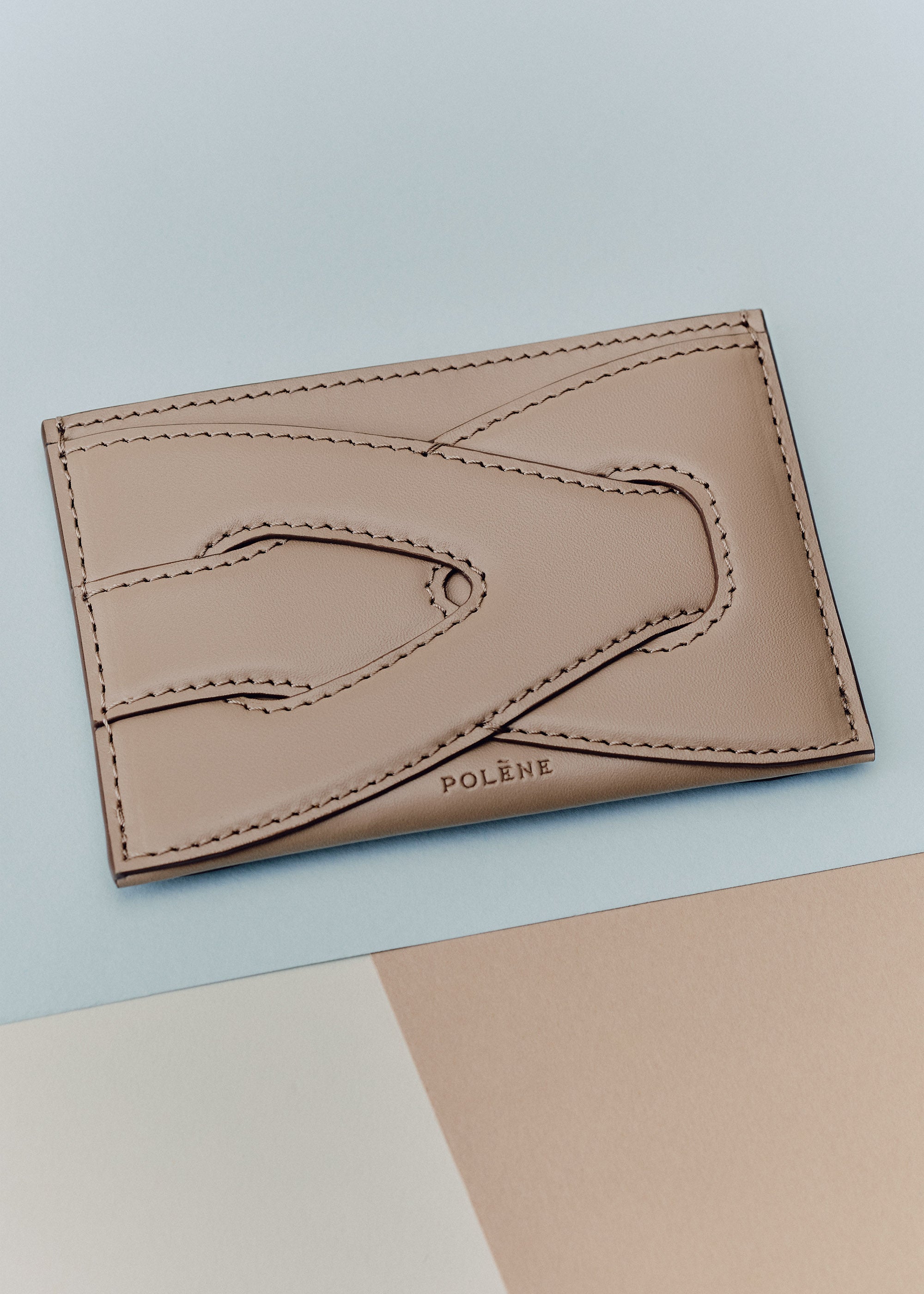 Polene Nodde Card Holder - Taupe