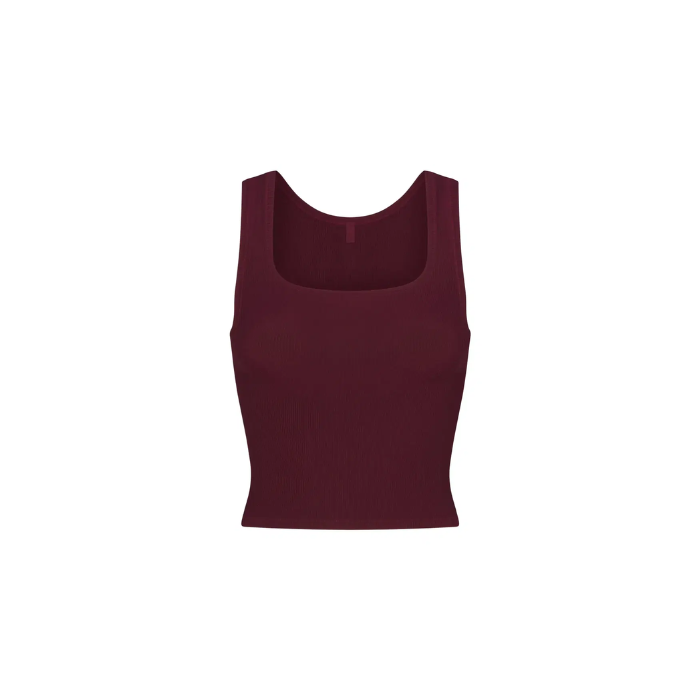 Skims Soft Lounge Tank Bordeaux
