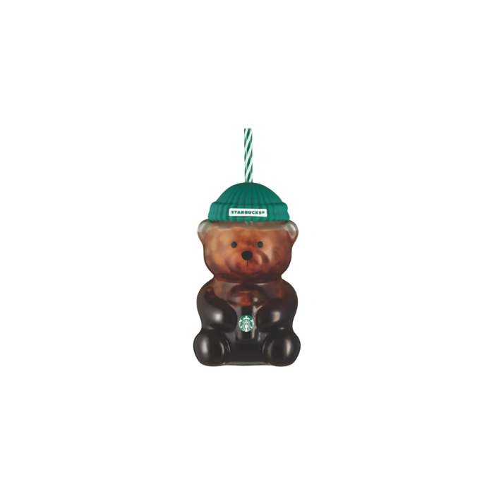 Starbucks Bear "Bearista" Glass Tumbler Cup