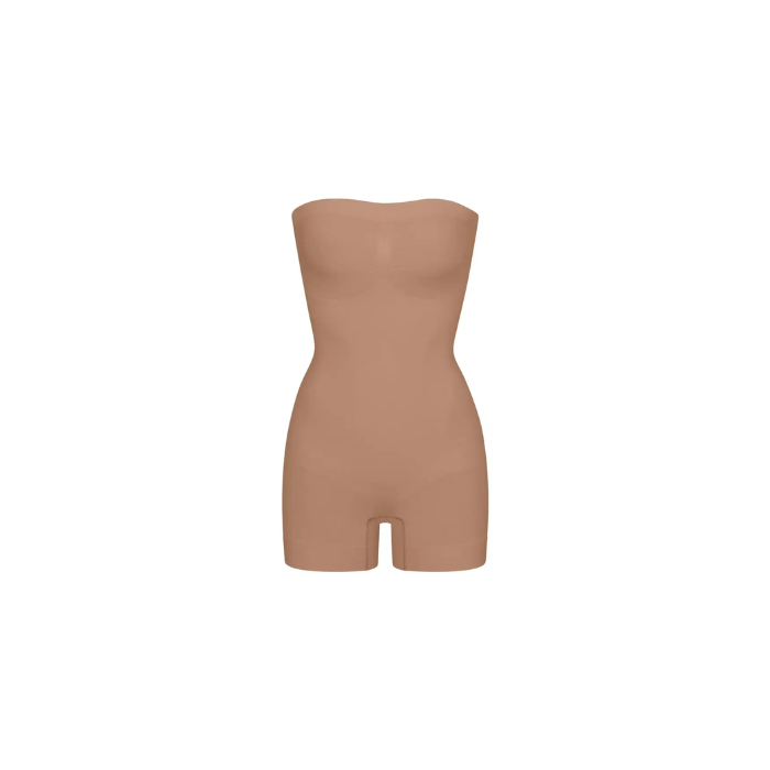 Skims Seamless Sculpt Strapless Shortie Bodysuit Sienna