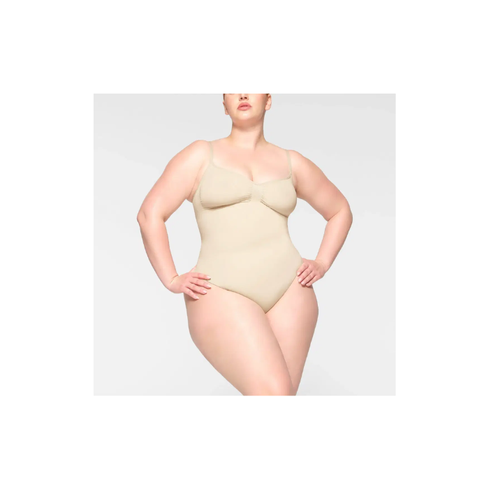 Skims Seamless Sculpt Thong Bodysuit Sand