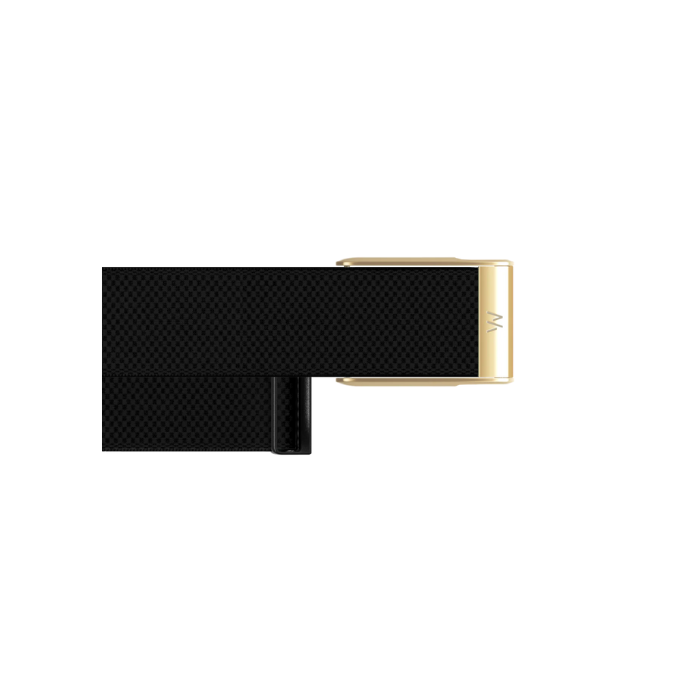 Whoop MG Superknit Luxe Obsidian with Gold Band (Strap Only)