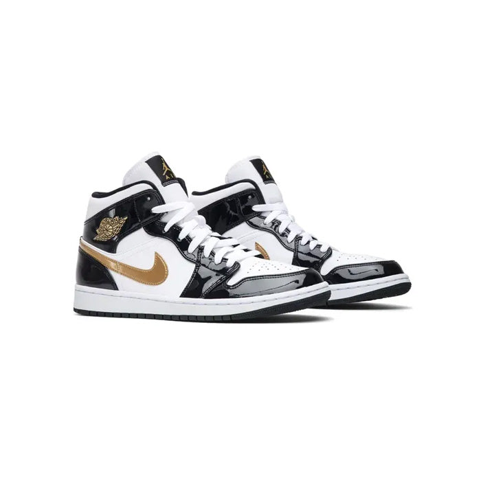 Air Jordan 1 Mid Patent SE 'Black Gold'