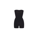 Skims Seamless Sculpt Strapless Shortie Bodysuit Onyx