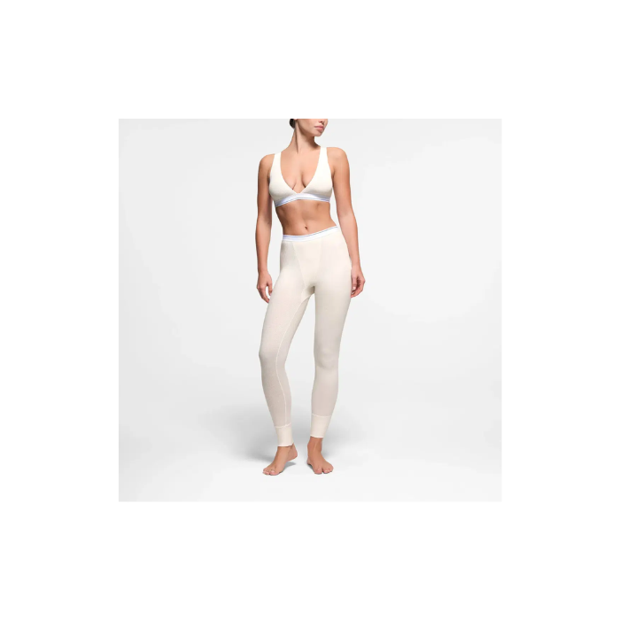 Skims Cotton Rib Legging Marble Stripe