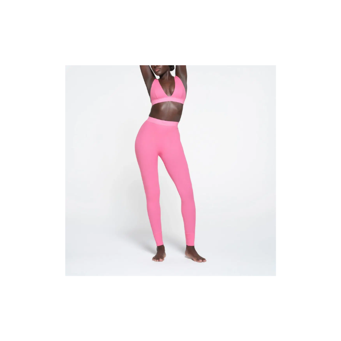 Skims Cotton Rib Legging Sugar Pink