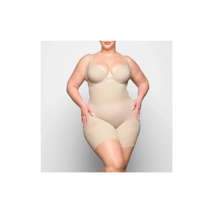 Skims Seamless Sculpt Open Bust Bodysuit Sand